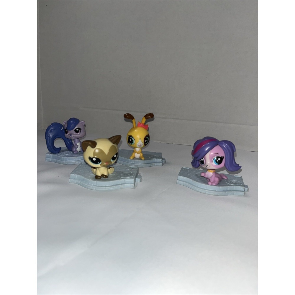 McDonald's Littlest Pet Shop Bobblehead Toys ,‎ Connecting Lot Of 4